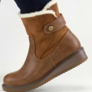 Sociology Women's Faux-Shearling Lined Brown Boots